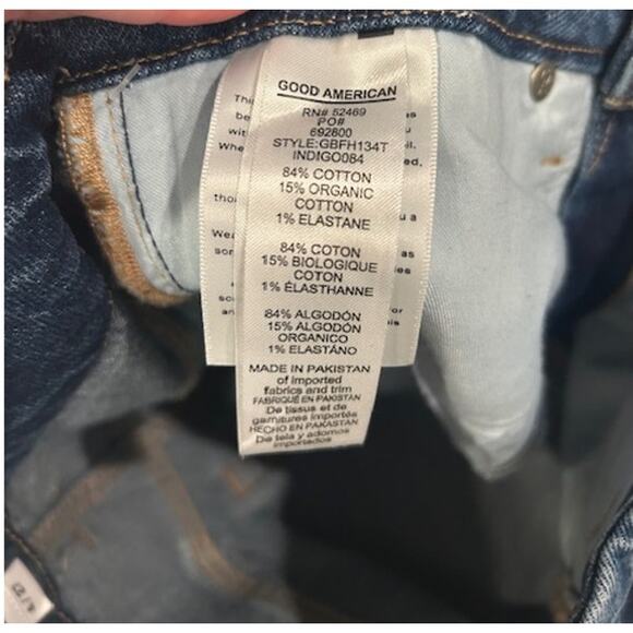 GOOD AMERICAN Women's Good Boy Curvy Jeans Sz 4 27 Tummy Control NWT - Picture 10 of 10
